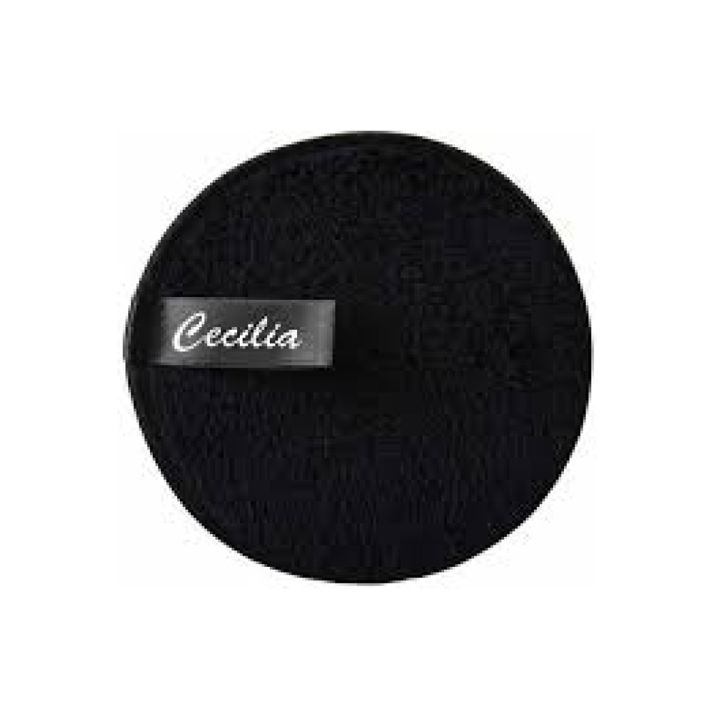 مزيل مكياج 3 فوط قابلة لإعادة الاستخدام بالجريب فروت لون أسود من سيسيليا