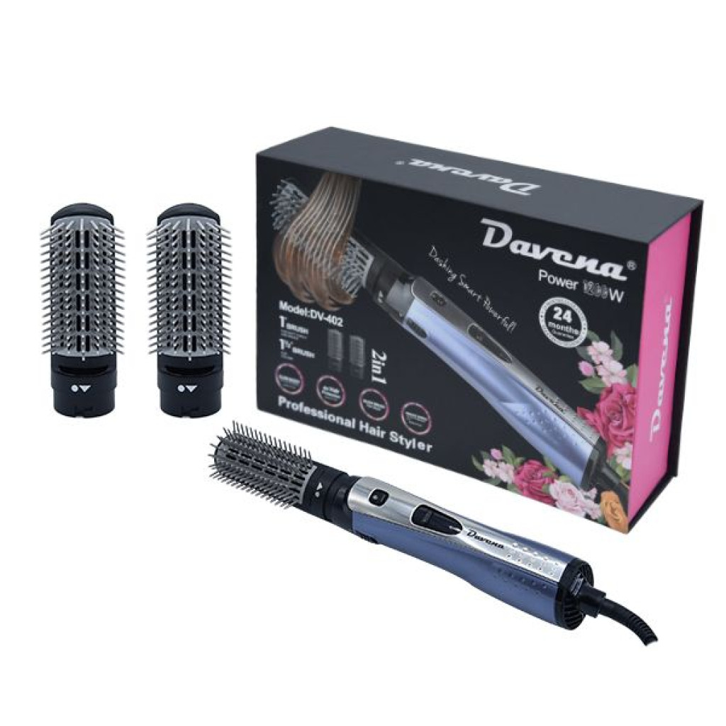 مصفف الشعر فرشتين أزرق DV402 بقوة 1000 واط من دافينا