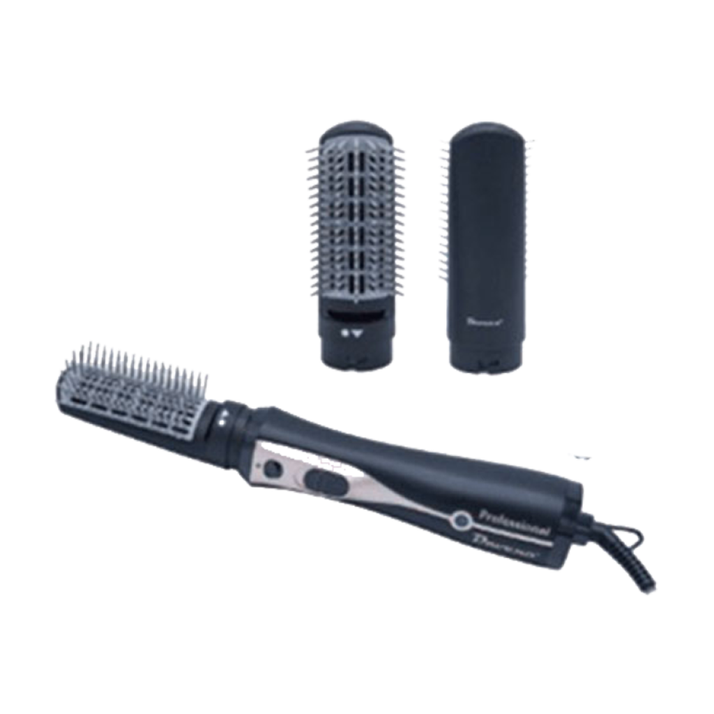استشوار الشعر حار وبارد بتقنية الايونات مع فرشتين وسرعتين 1200 واط لون اسود  D-602  من دافينا