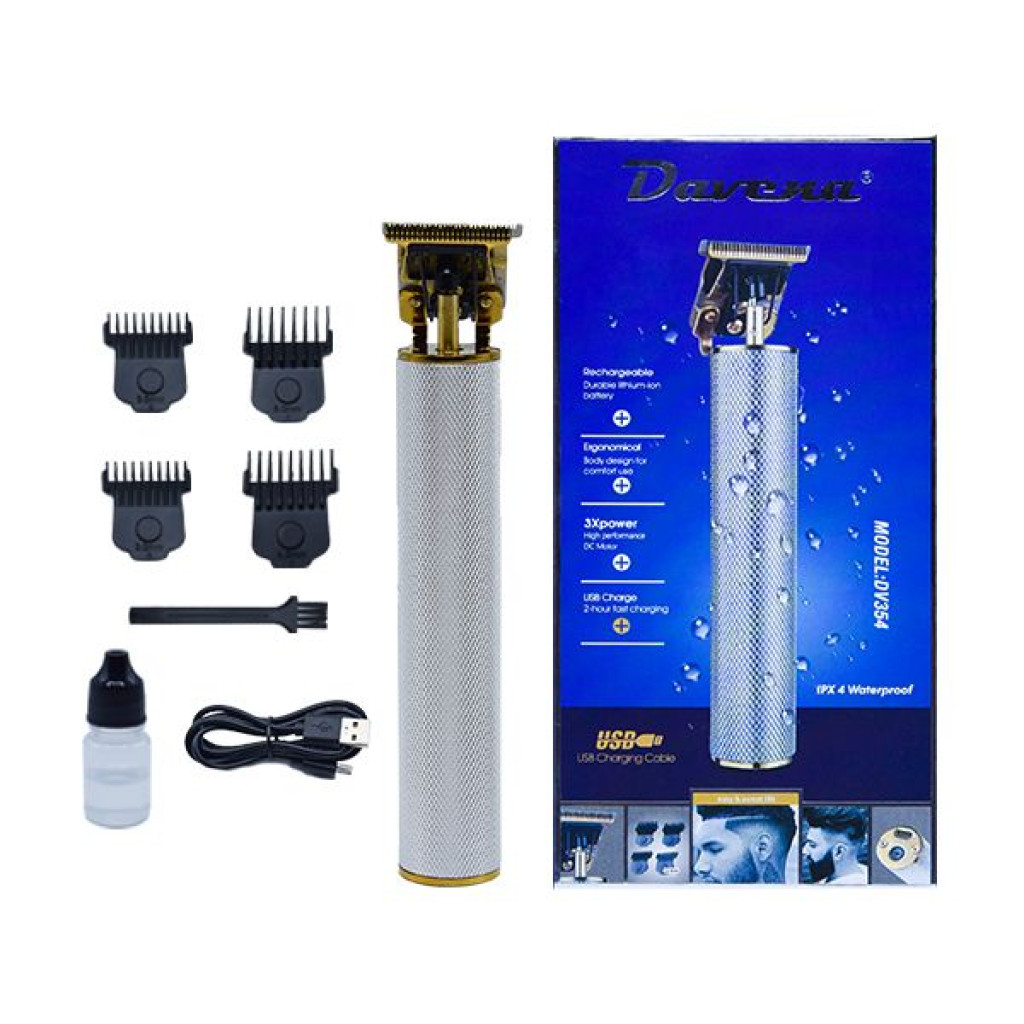 ماكينة حلاقة تنعيم شعر لون فضي DV354 من دافينا