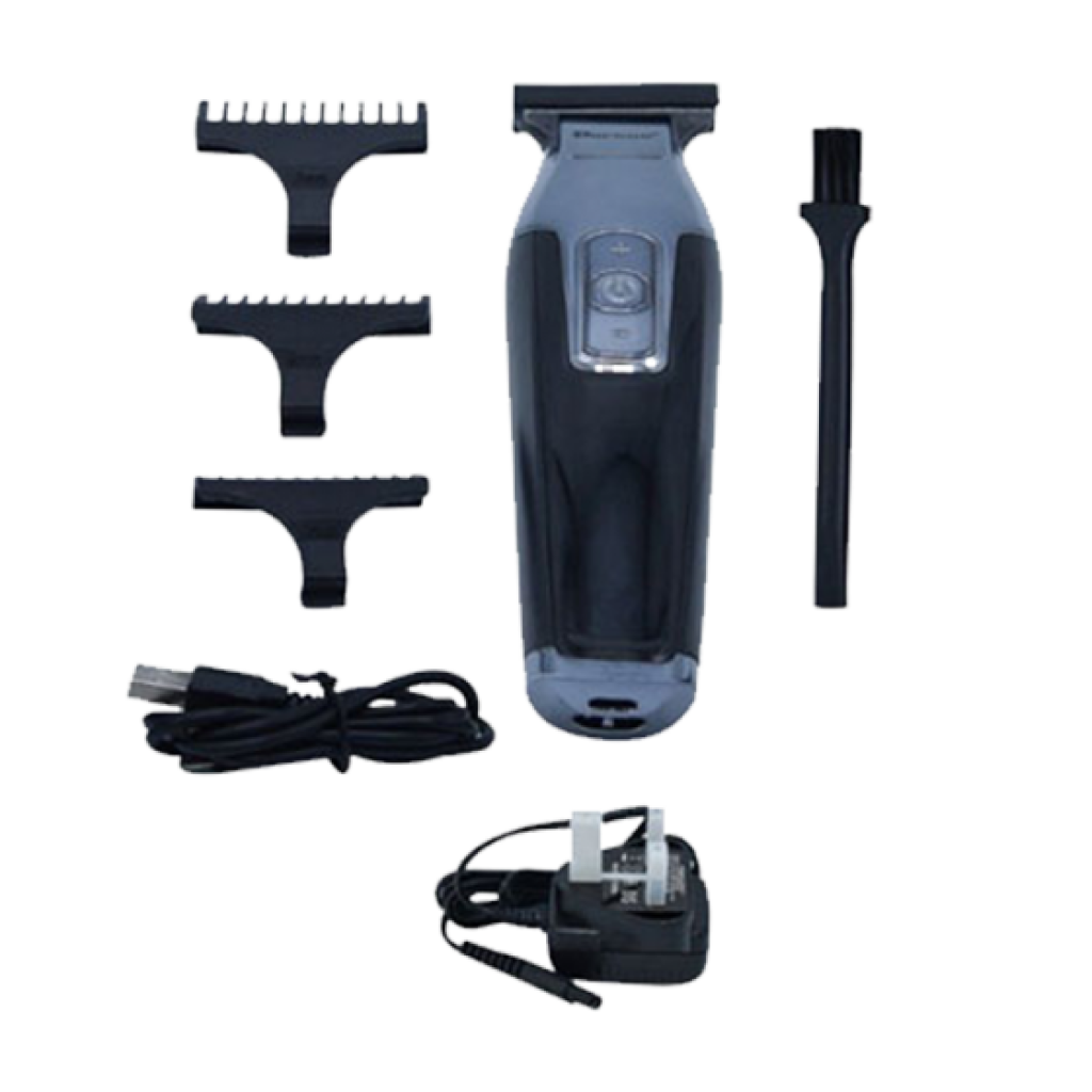 ماكينة حلاقة للشعر والذقن اسود وفضي مع شاشة عرض رقمية DV-286 من دافينا