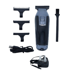 ماكينة حلاقة للشعر والذقن اسود وفضي مع شاشة عرض رقمية DV-286 من دافينا 