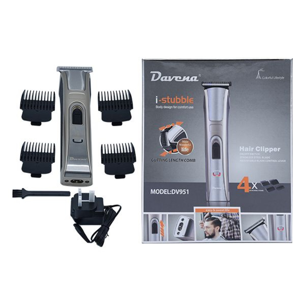 ماكينة حلاقة للشعر والذقن مع أربع ملحقات DV-951 من دافينا