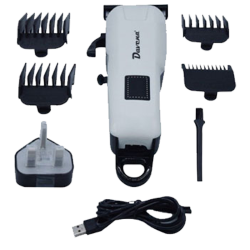 ماكينة حلاقة شعر متعددة الاستخدام مع شاشة عرض رقمية لون أبيض DV-957 من دافينا 