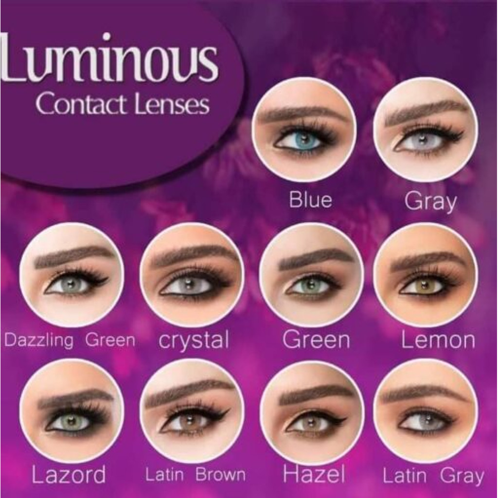 عدسات لاصقة ملونة استخدام 6 شهور - بلو - من لوميناس