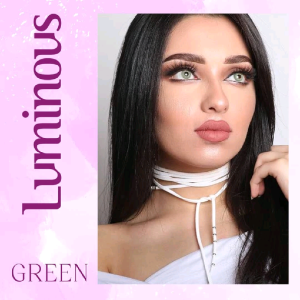 عدسات لاصقة ملونة استخدام 6 شهور - جرين - من لوميناس