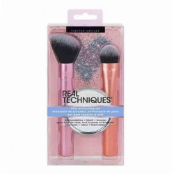 مجموعة فرش الوجه مع مراية من ريل تكنيك 