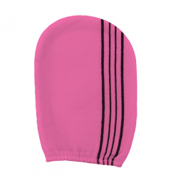 قفاز الليفة الكورية لتقشير الجسم - وردي