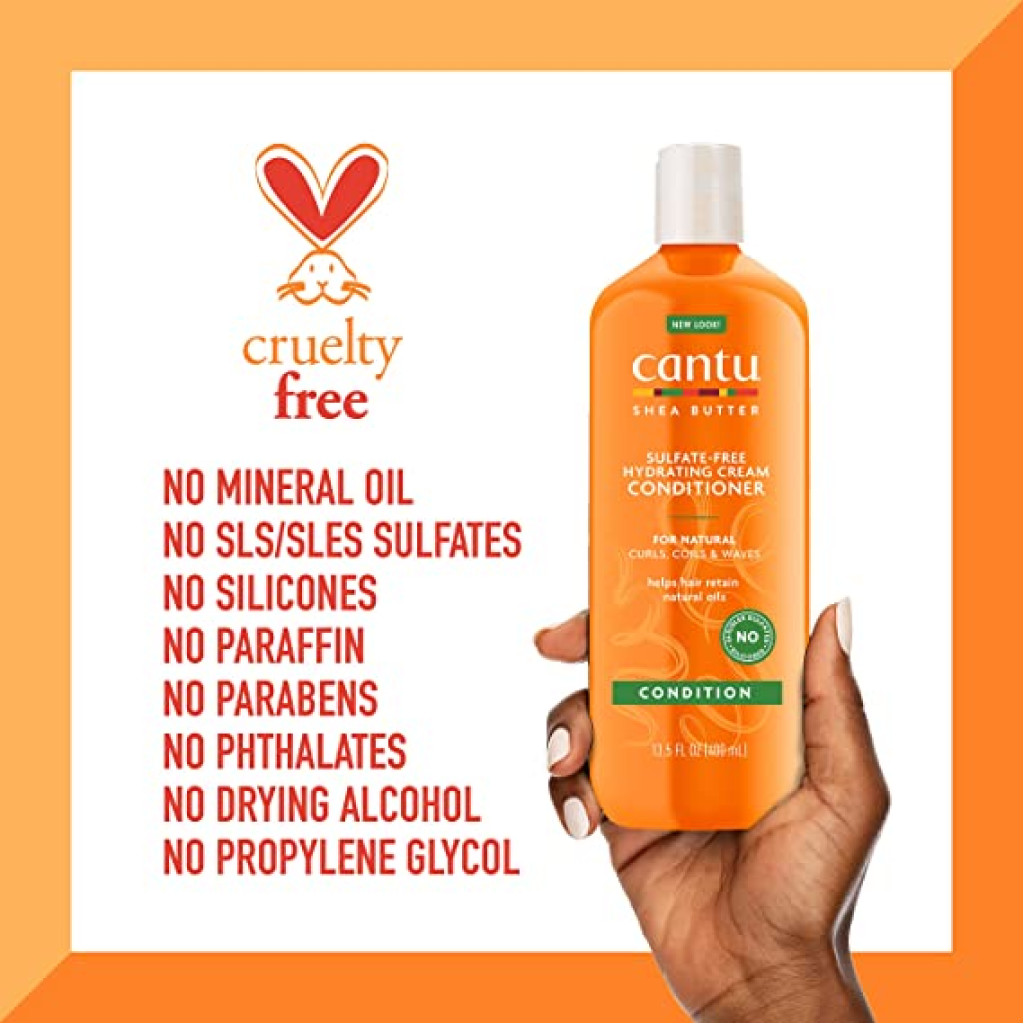 بلسم كريم مرطب بزبدة الشيا من كانتو للشعر الطبيعي - 400 مل
