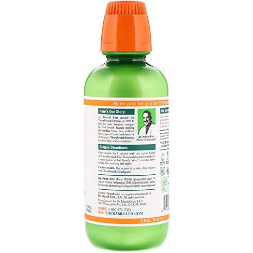 غسول فم مدعم بالأكسجين من ثيرابريث 473 مل