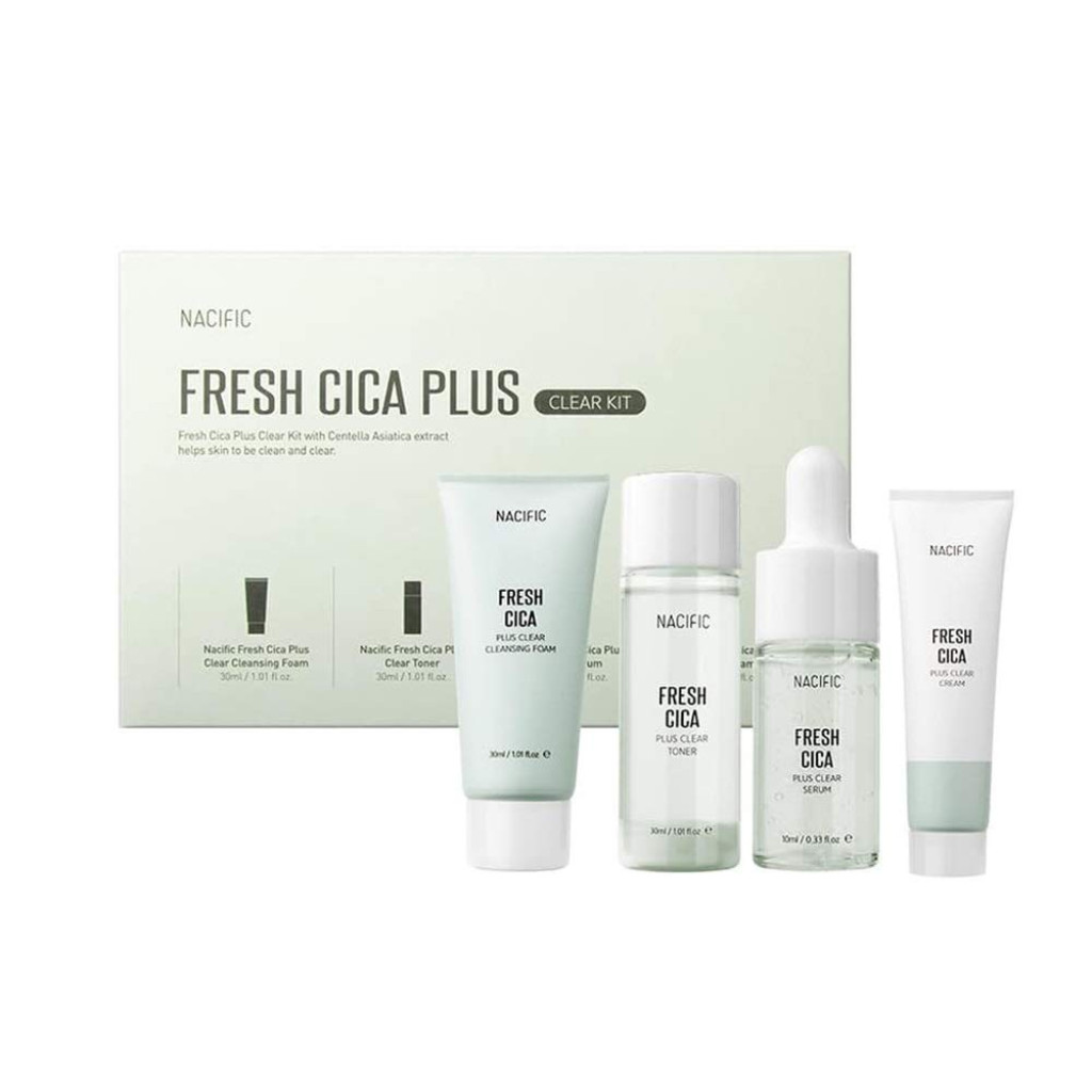 مجموعة فريش سيكا بلص للعناية بالبشرة 4 قطع من ناسيفيك استمتعي ببشرة ناعمة مع مجموعة ناسيفيك الفعالة