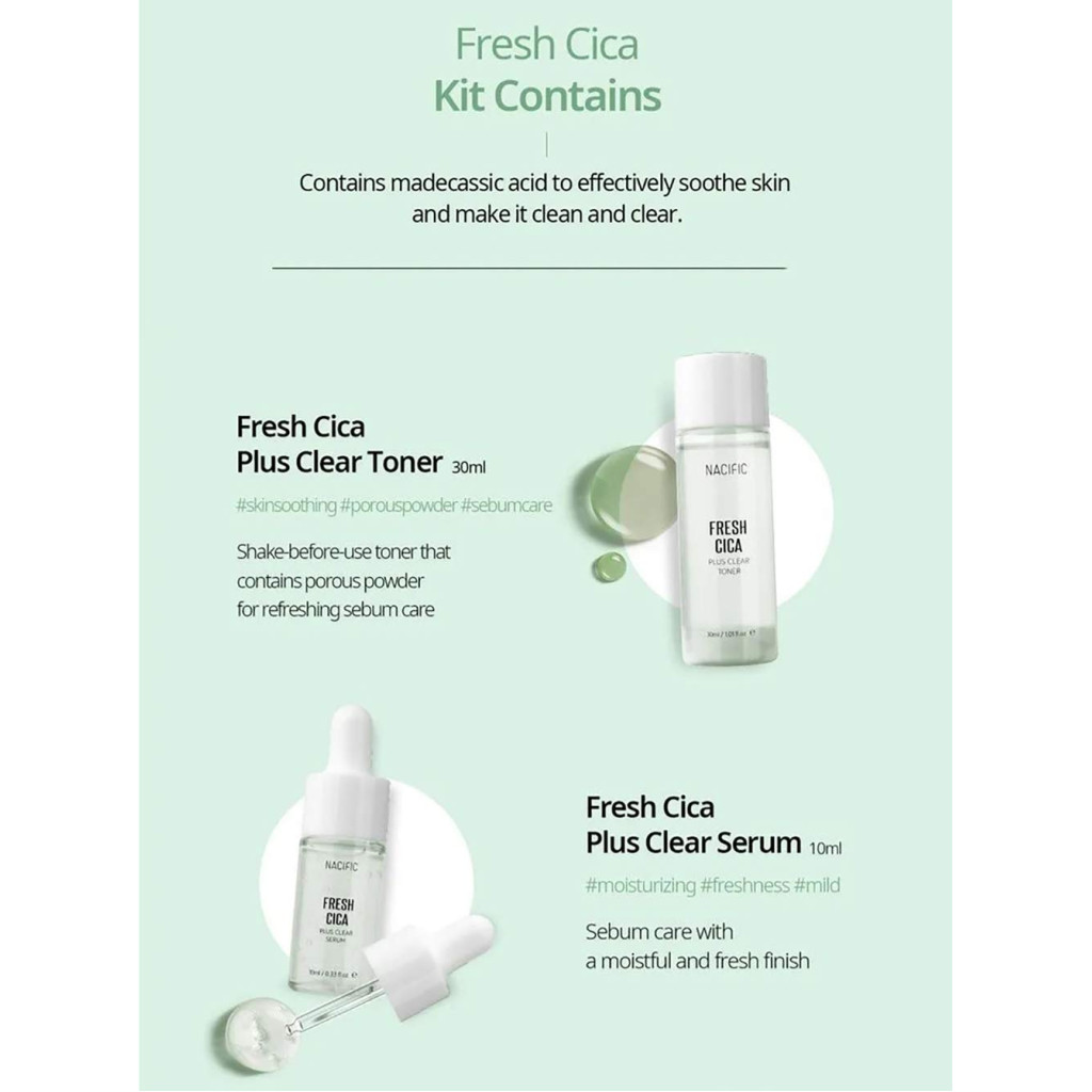 مجموعة فريش سيكا بلص للعناية بالبشرة 4 قطع من ناسيفيك استمتعي ببشرة ناعمة مع مجموعة ناسيفيك الفعالة