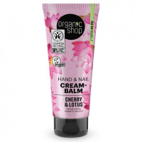 اورجانيك شوب كريم اليدين والاظافر بالكرز واللوتس 75 مل