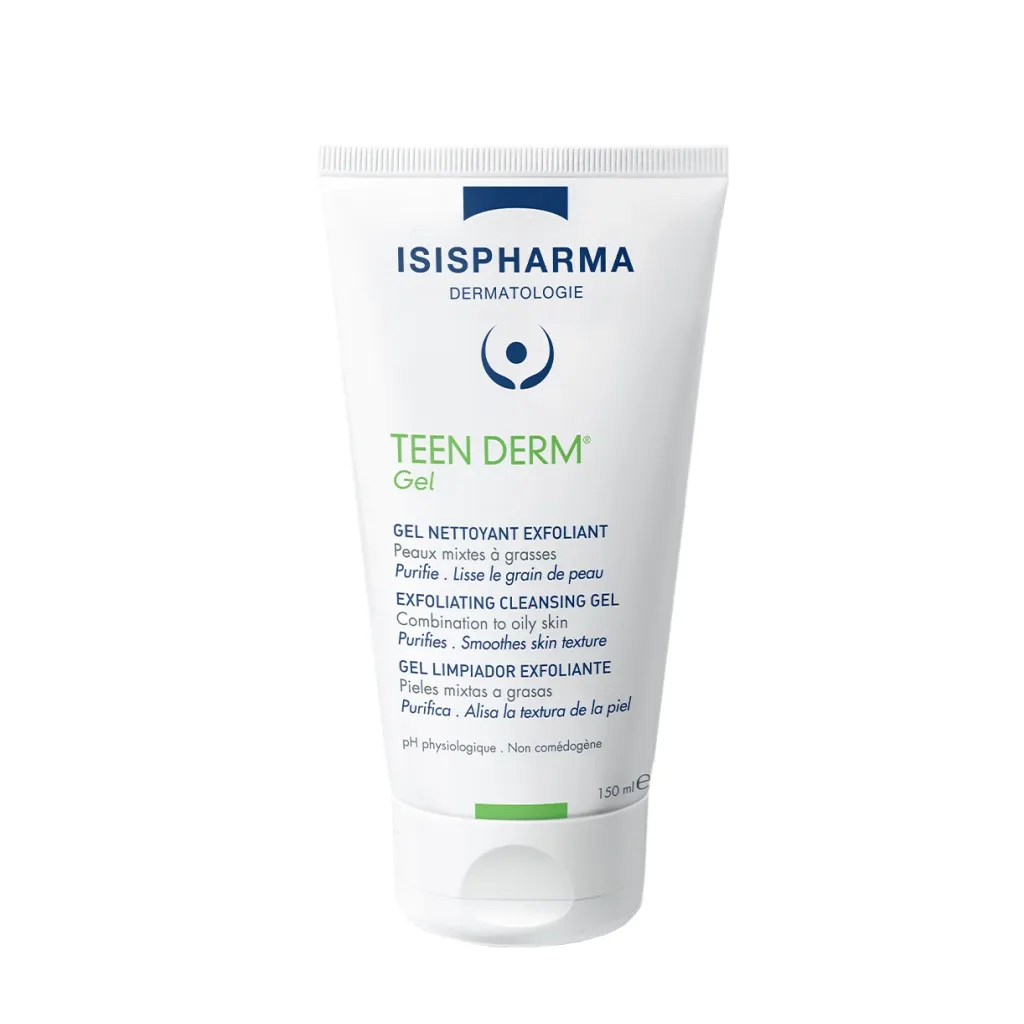 جل منظف ومقشر للبشرة دهنية من إيزيس فارما – 150 مل