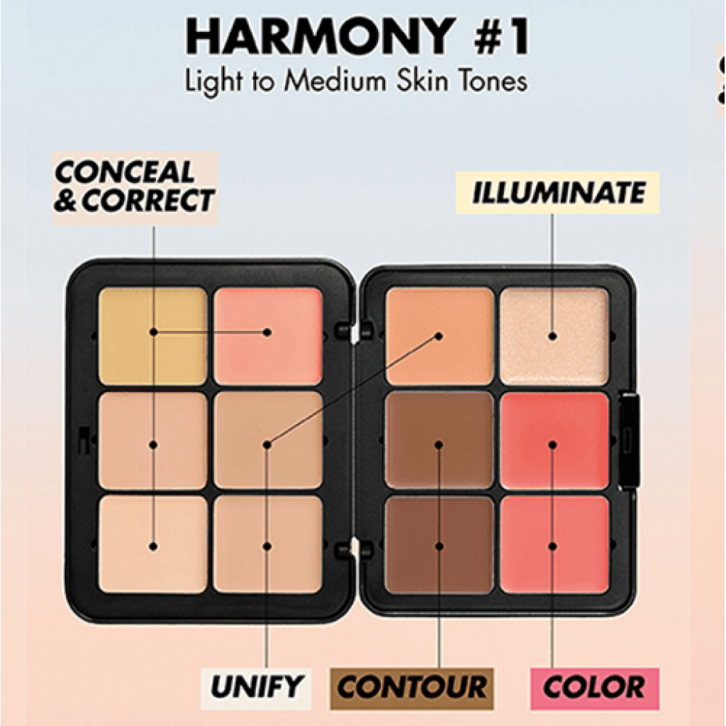 لوحة الوجه عالية الدقة الكل في واحد هارموني 1 من ميك اب فورايفر