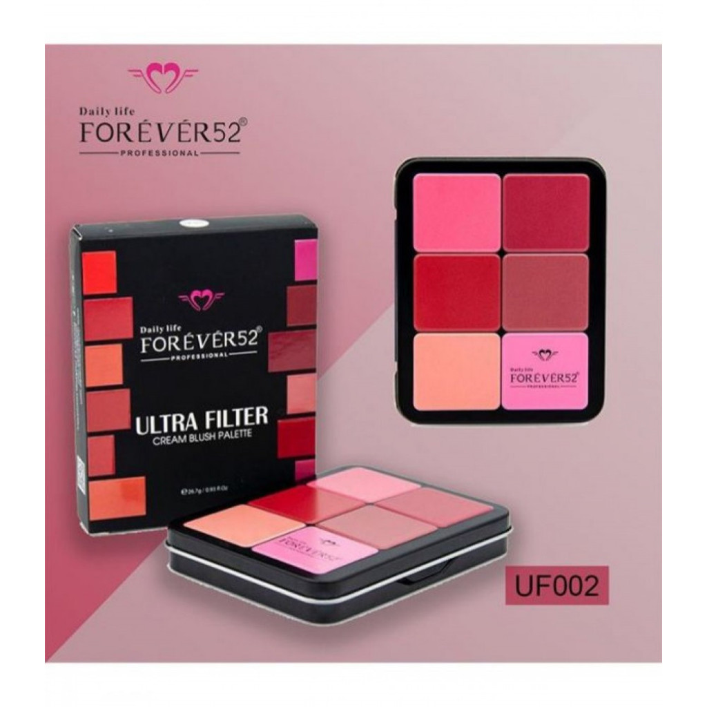 باليت الترا فلتر احمر خدود كريمي - UF002 من فور ايفر 52