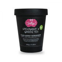 قناع مقشر الوجه والجسم بخلاصة الشاي الأخضر والنعناع من جييليز 300 جم