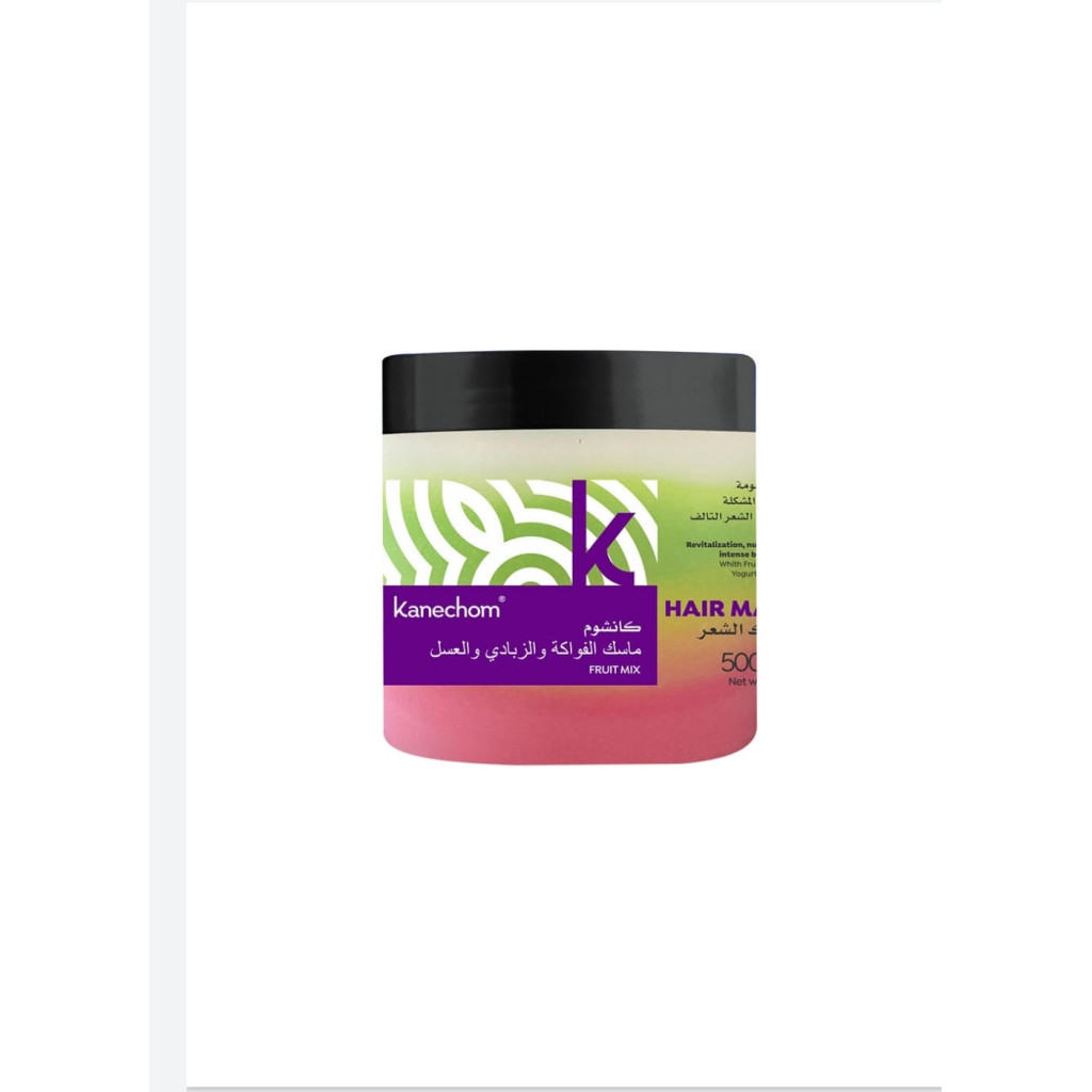 ماسك للعناية بالشعر بخلاصة الفواكه والزبادي والعسل من كانشوم 500 مل
