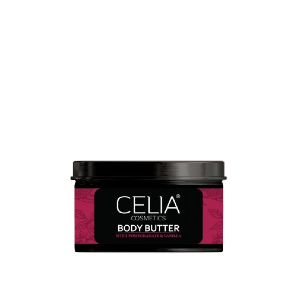 زبدة لترطيب وتنعيم الجسم بخلاصة الرمان والفانيليا من سيليا 300 جم