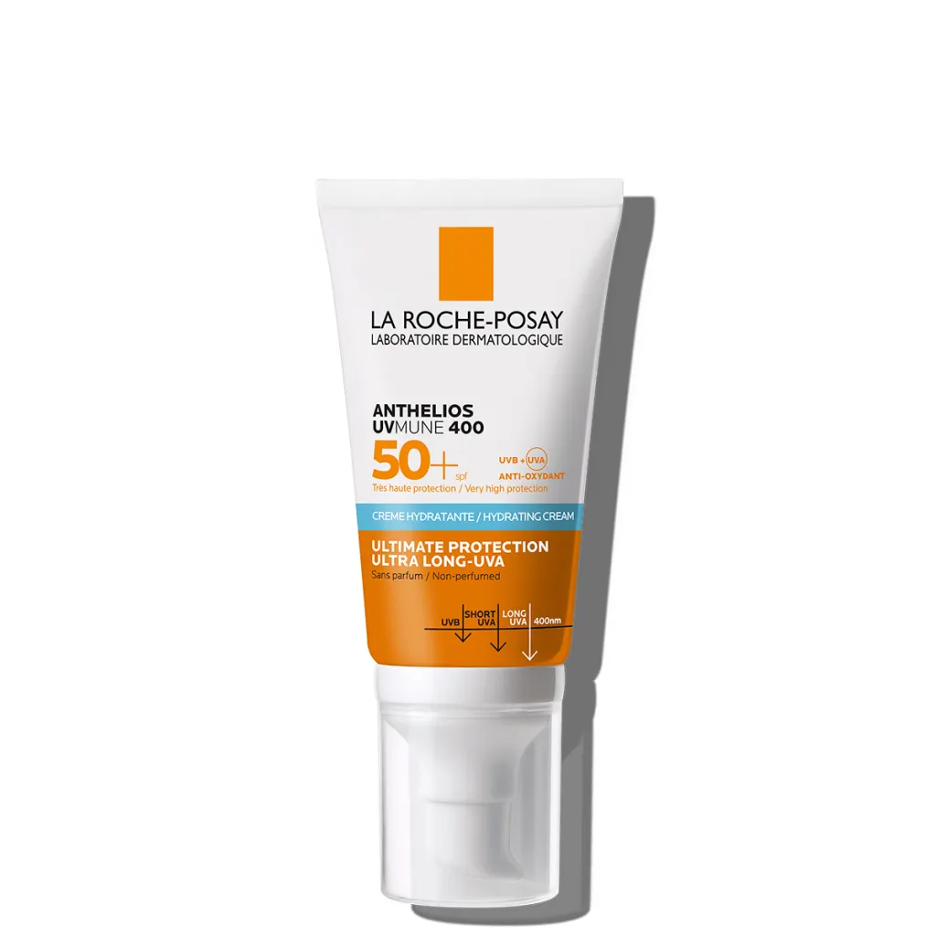 أنثيليوس يوفي ميون 400 SPF50+ كريم واقي الشمس المرطب من لاروش بوزيه خالي من العطور  50مل
