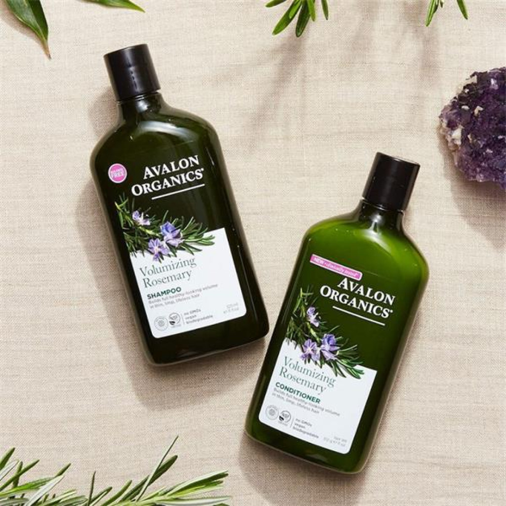 شامبو بخلاصة إكليل الجبل لتكثيف الشعر من أفالون أورجانيكس 325 ملي