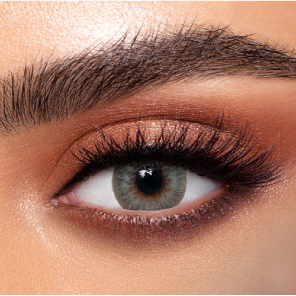 عدسات لاصقة ملونة يومية - جراي جرين 5 - من ذهب