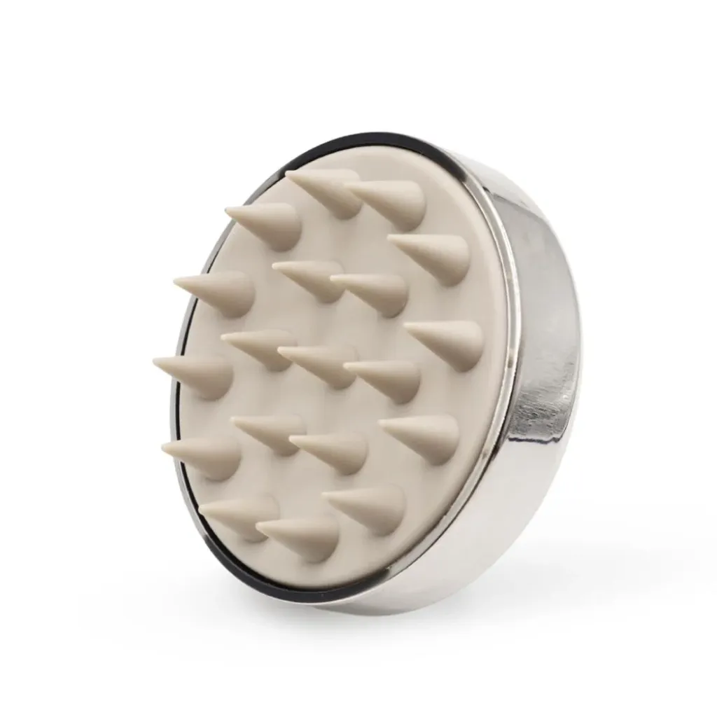 جي بي اورجانيك فرشاة وتدليك فروة الرأس فضي