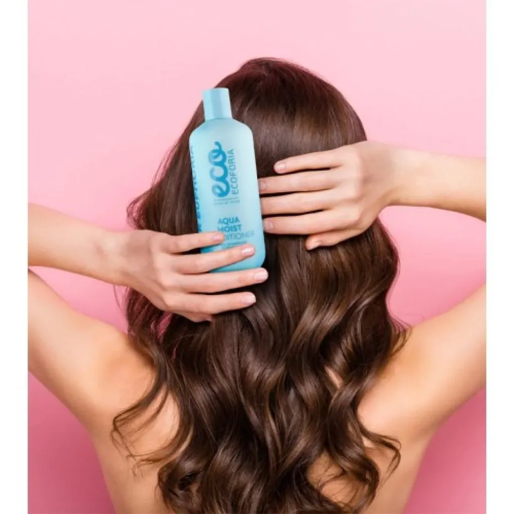 المجموعة العضوية أكوا مويست المرطب لاستعادة مستوى رطوبة الشعر الطبيعي من ايكوفوريا