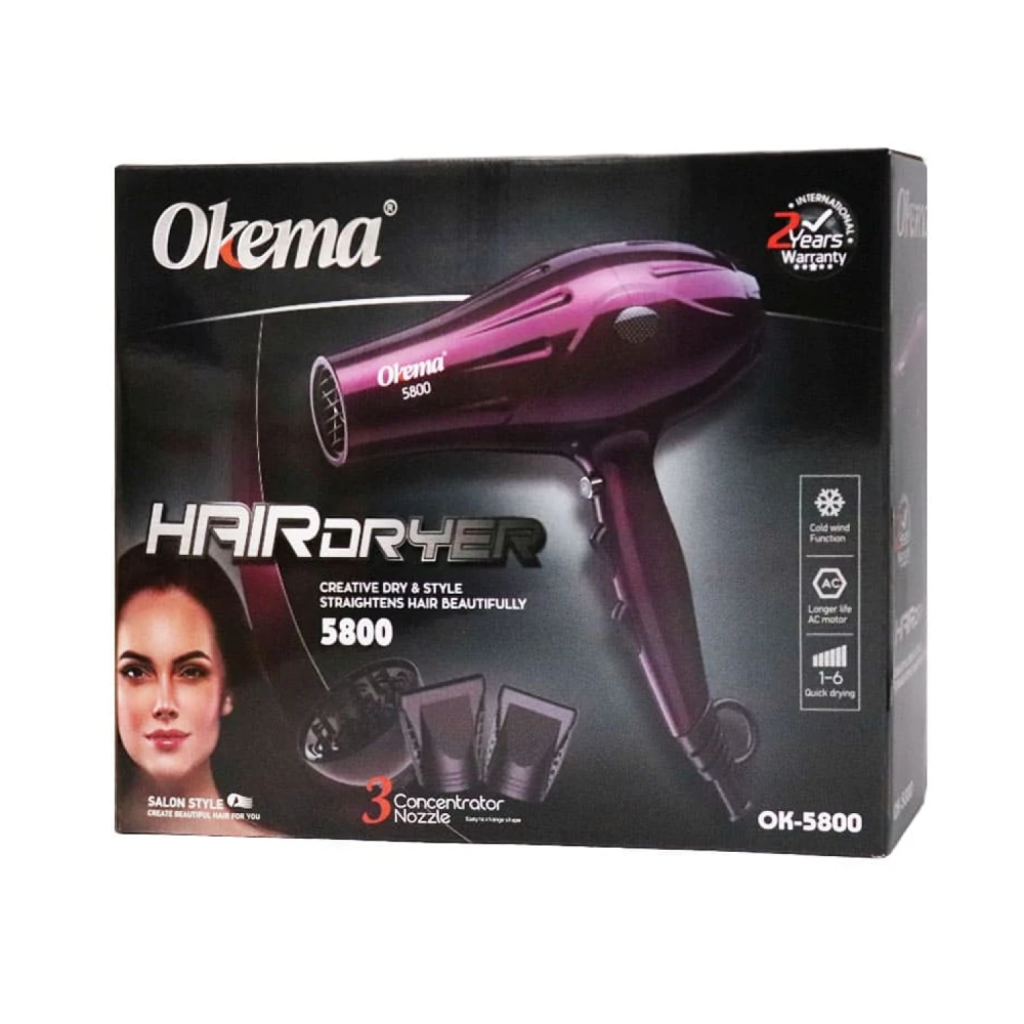 استشوار مجفف الشعر من أوكيما - OK-5800-OKEMA