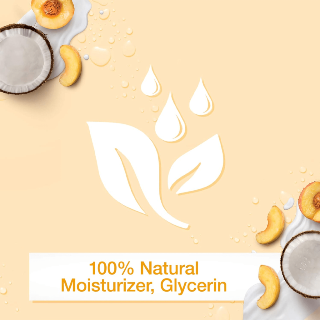 صابون سائل للاستحمام فيتا ريتش مع خلاصة اللبن والخوخ وجوز الهند من جونسون - 250 مل