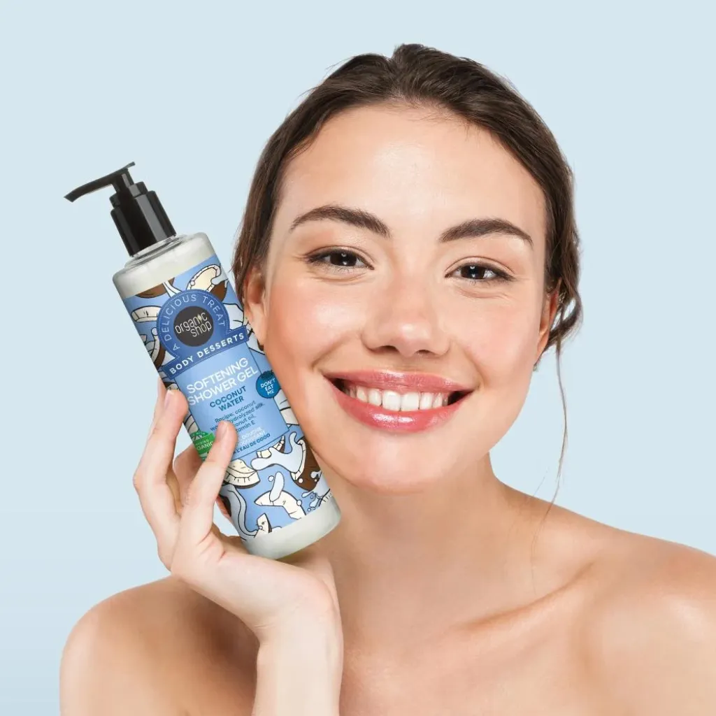 جل استحمام الجسم المنعم بماء جوز الهند 280 مل