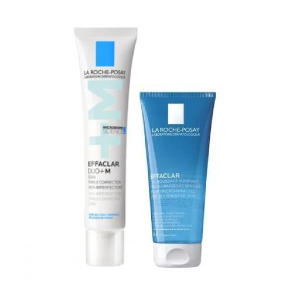 لاروش بوزيه إيفاكلار ديو+ لاروش بوزيه كريم ازالة حب الشباب دو إم+ 40مل