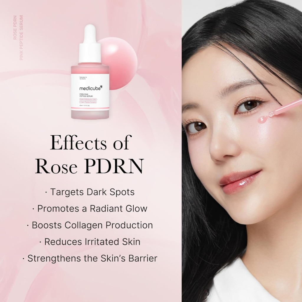 Medicube PDRN PINK PEPTIDE SERUM السيروم الوردي لتفتيح البشرة ومكافحة التجاعيد