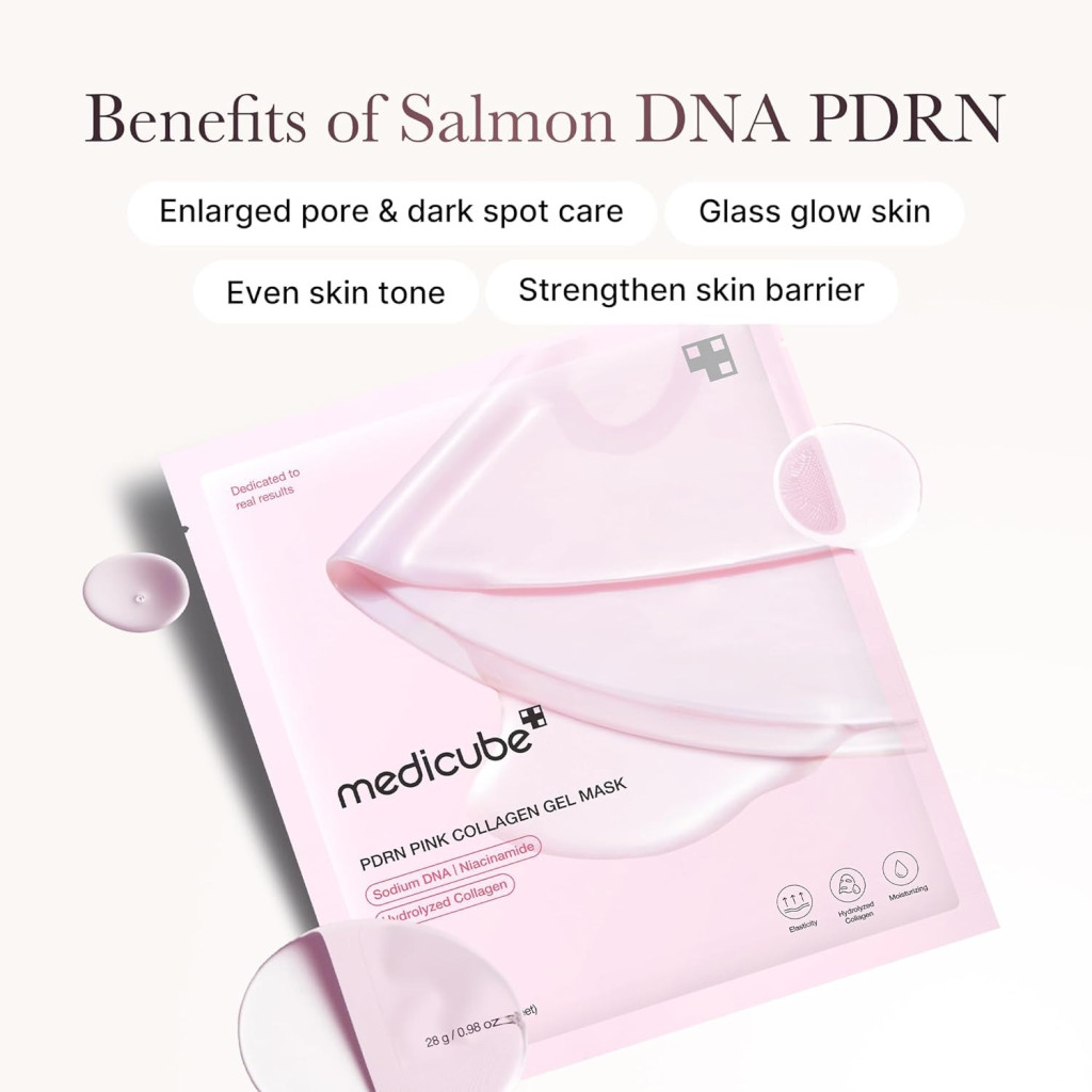 medicube PDRN Pink Collagen Gel Mask قناع جل الكولاجين الوردي