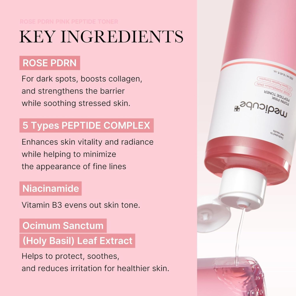 Medicube PDRN PINK CICA SOOTHING TONER تونر سيكا المهدئ