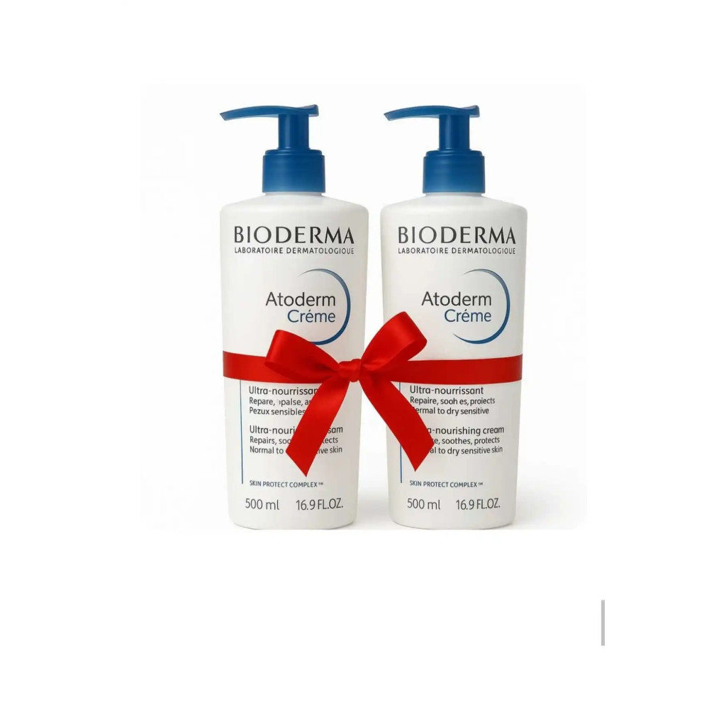 كريم مرطب من بيوديرما، عبوة من قطعتين