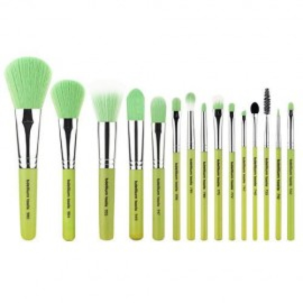 طقم فرش أخضر مكياج احترافية  من بديليوم تولز – 15 فرشة