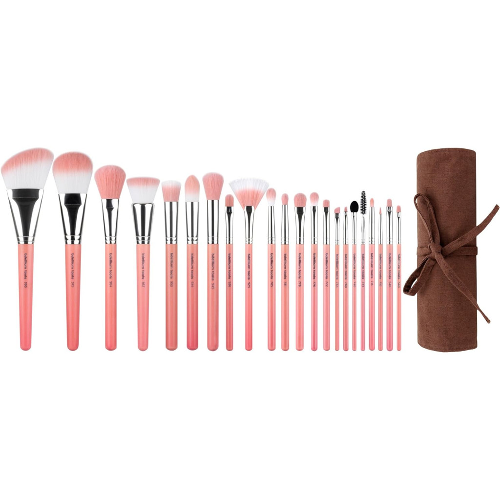 طقم فرش مكياج بينك بامبو ديلوكس من بديليوم تولز - 22 قطعة