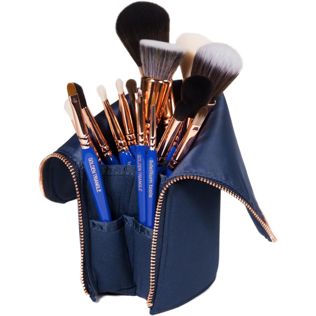 مجموعة فرش مكياج جولدن تريانجل كاملة من بدليام تولز- 15 قطعة