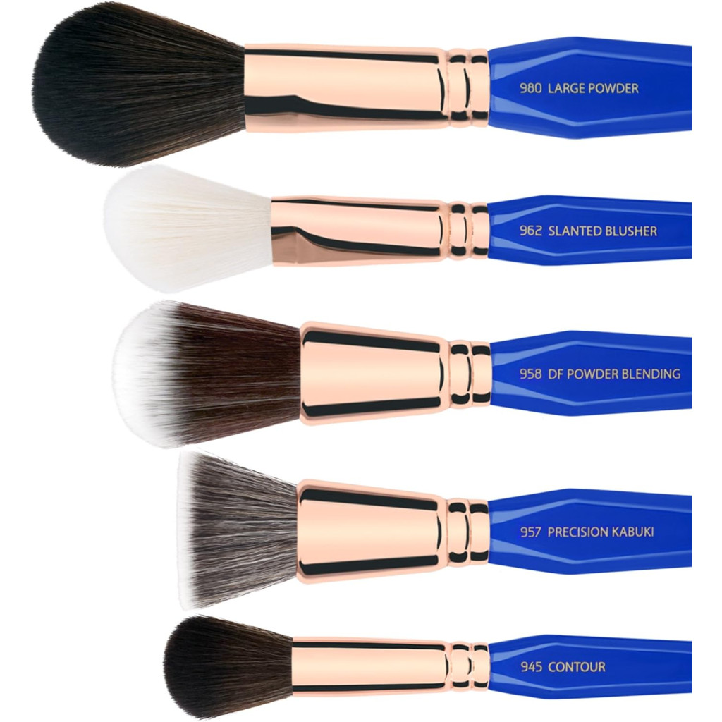 مجموعة فرش مكياج جولدن تريانجل كاملة من بدليام تولز- 15 قطعة