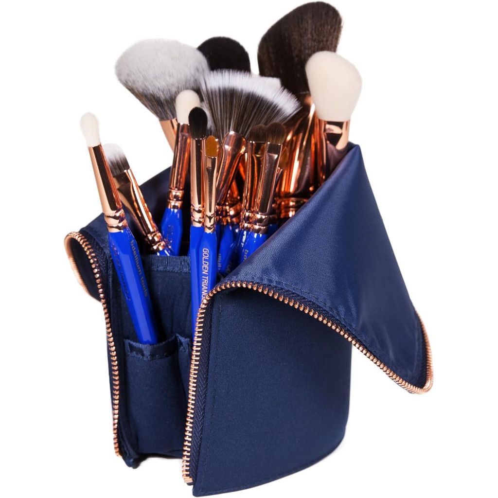 فرش مكياج كاملة من جولدن تراينجل من بديليوم تولز 15 قطعة، مجموعة المرحلة الثالثة