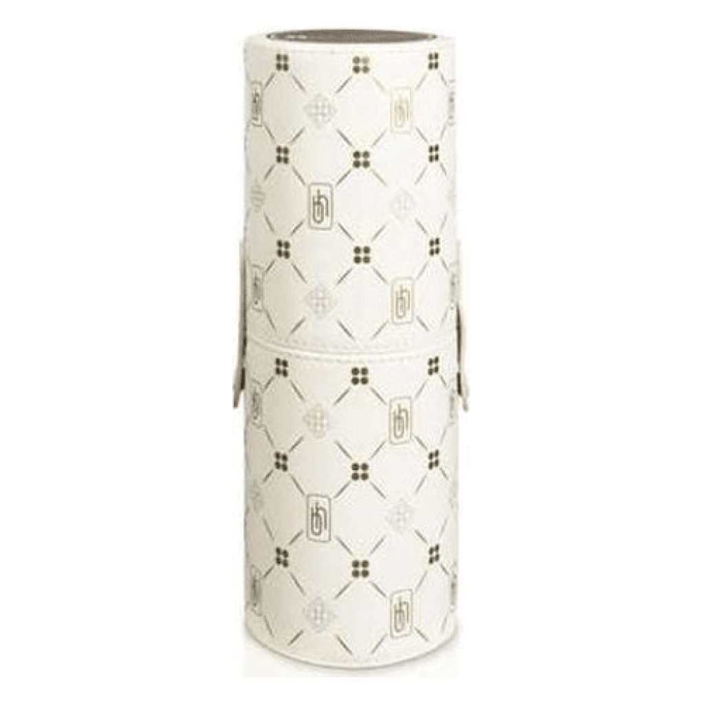 مجموعة فرش مكياج من بي اتش - 14 قطعة - ابيض