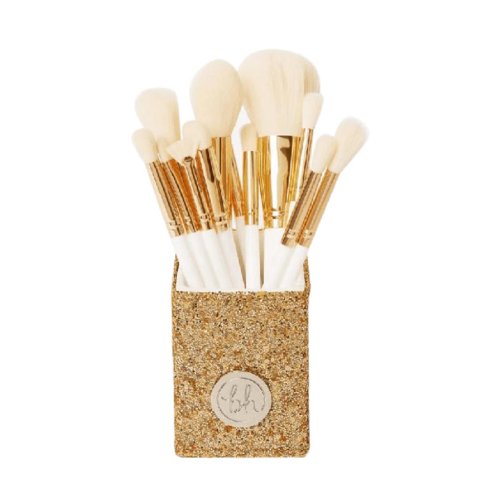 مجموعة فرش مكياج سنو بدي لايك يو من من بي اتش كوزماتيكس - 13 قطعة - أبيض