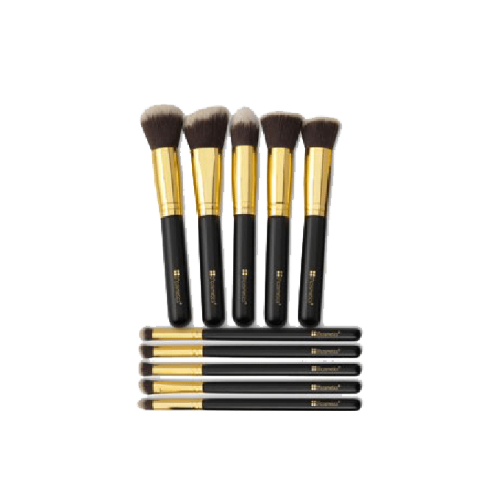 مجموعة فرش مكياج للنحت والدمج من بي اتش - 10 فرش