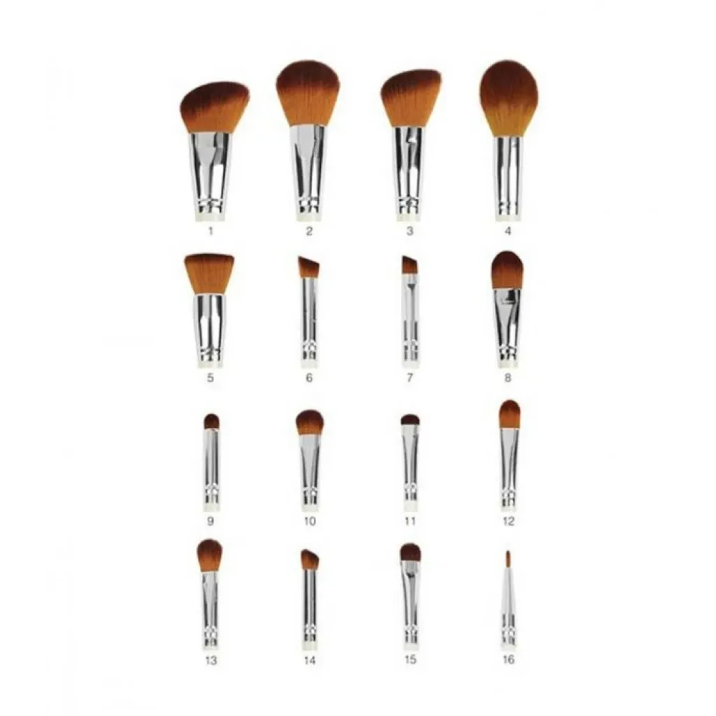 مجموعة فرش بيرل من كوستال سينس - 16 فرشاة