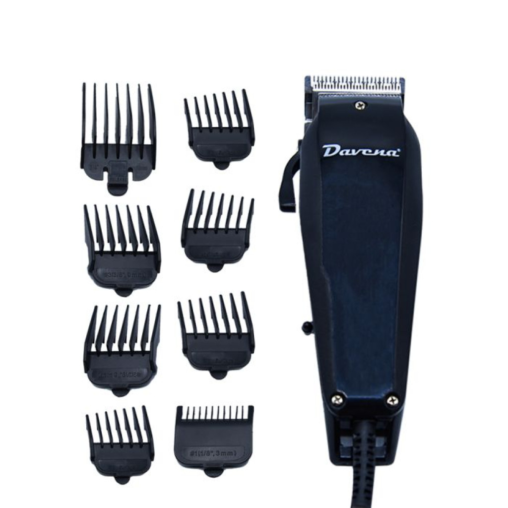 ماكينة حلاقة 8 قطع لون اسود DV360 من دافينا
