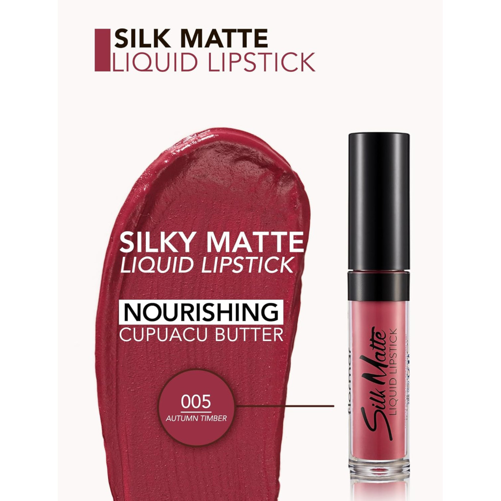  احمر شفاه سائل مات من سيلك 005 اوتم تيمبر من فلومار  