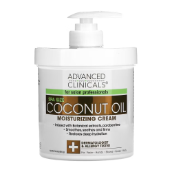 كريم مرطب بزيت جوز الهند من ادفانسد كلينيكالز - 454جم