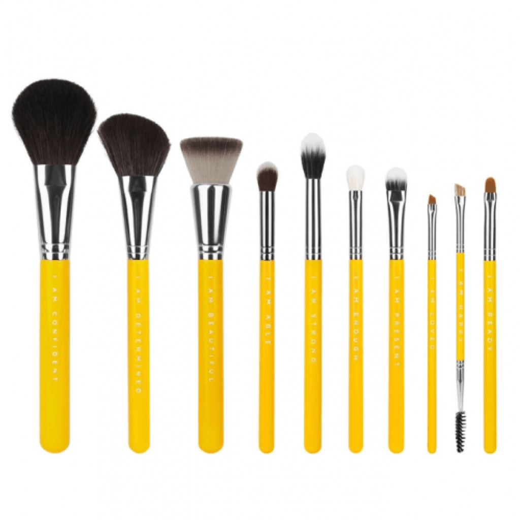 مجموعة فرش مكياج احترافية من بديليوم تولز 10 قطعة