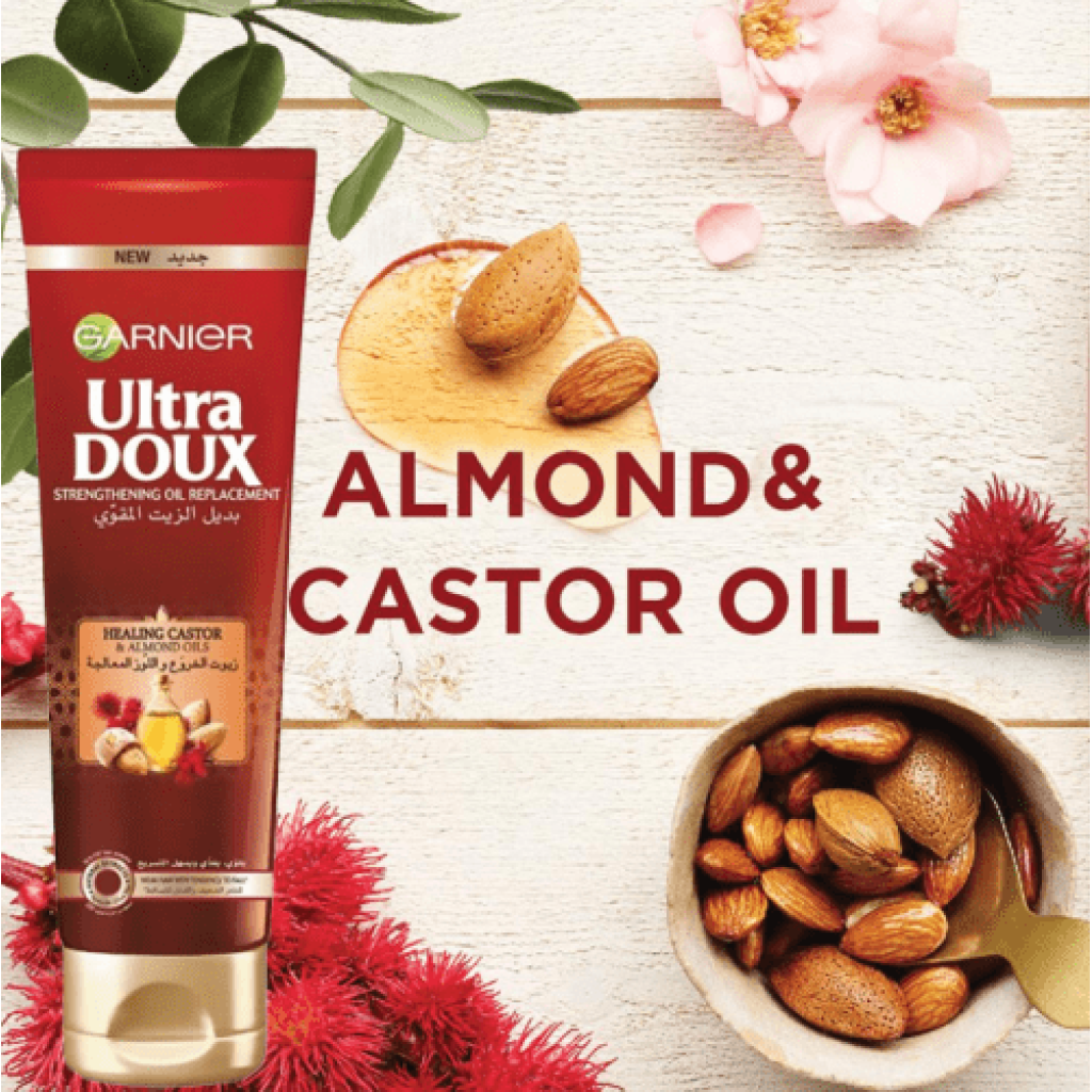 بديل الزيت الترادوكس حمام زيت بزيت الخروع واللوز المعالج من قارنييه - 300 مل